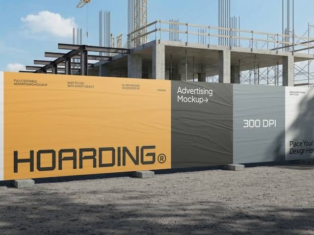 Advertising On Construction Site Hoardings